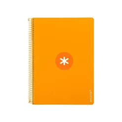 CUADERNO ESPIRAL LIDERPAPEL A4 ANTARTIK TAPA DURA 80H 100GR CUADRO 4MM CON MARGEN COLOR MOSTAZA