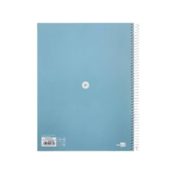 CUADERNO ESPIRAL LIDERPAPEL A4 MICRO ANTARTIK TAPA FORRADA80H 90 GR RAYADO PUNTOS 1 BANDA 4 TALADROS CELESTE
