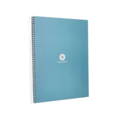 CUADERNO ESPIRAL LIDERPAPEL A4 MICRO ANTARTIK TAPA FORRADA80H 90 GR RAYADO PUNTOS 1 BANDA 4 TALADROS CELESTE
