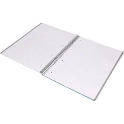 CUADERNO ESPIRAL LIDERPAPEL A4 MICRO ANTARTIK TAPA FORRADA80H 90 GR RAYADO PUNTOS 1 BANDA 4 TALADROS CELESTE