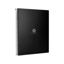 CUADERNO ESPIRAL LIDERPAPEL A4 MICRO ANTARTIK TAPA FORRADA80H 90 GR RAYADO PUNTOS 1 BANDA 4 TALADROS NEGRO