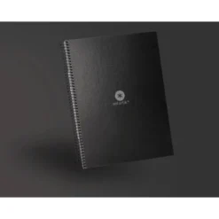 CUADERNO ESPIRAL LIDERPAPEL A4 MICRO ANTARTIK TAPA FORRADA80H 90 GR RAYADO PUNTOS 1 BANDA 4 TALADROS NEGRO