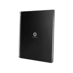 CUADERNO ESPIRAL LIDERPAPEL A4 MICRO ANTARTIK TAPA FORRADA80H 90 GR RAYADO PUNTOS 1 BANDA 4 TALADROS NEGRO
