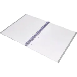 CUADERNO ESPIRAL LIDERPAPEL A4 MICRO ANTARTIK TAPA FORRADA80H 90 GR RAYADO PUNTOS 1 BANDA 4 TALADROS ROSA