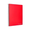 Cuaderno espiral Liderpapel Jolly 140H Tamaño DIN A4 Tapa forrada Cuadricula 5mm + Rayado Horizontal 75 g/m2 Colores surtidos
