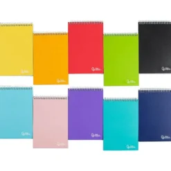 Cuaderno espiral Liderpapel Smart Tamaño Doceavo Tapa blanda 80 hojas Cuadricula 4 mm 60 g/m2 Apaisado Colores surtidos