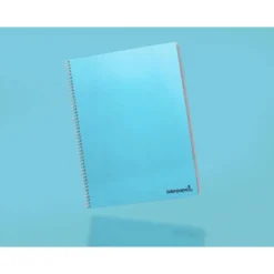 Cuaderno espiral Liderpapel Smart Tamaño Folio 80 hojas Tapa blanda Pauta 46º 60 g/m2 Colores surtidos