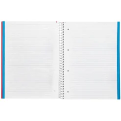 Cuaderno espiral Liderpapel Jolly Tamaño DIN A4 140H Tapa forrada Rayado Horizontal 75 g/m2 5 bandas 4 taladros Colores surtidos