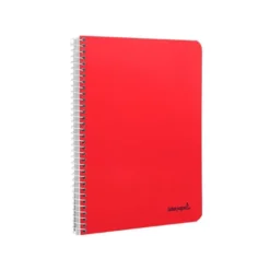 Cuaderno espiral Liderpapel cuarto smart Tapa blanda 80h 60gr Pauta 3,5mm Con margen Colores surtidos (no se puede elegir)