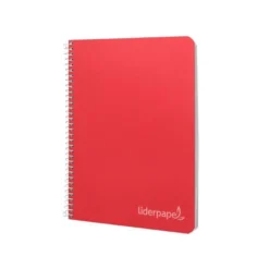 Cuaderno espiral Liderpapel Witty Tamaño cuarto Tapa dura 80H Cuadro 8 mm 75 g Con margen Colores surtidos (no se puede elegir)