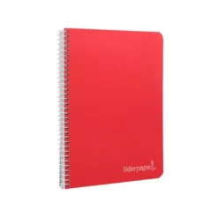 Cuaderno espiral Liderpapel Witty Tamaño cuarto Tapa dura 80H Cuadro 8 mm 75 g Con margen Colores surtidos (no se puede elegir)