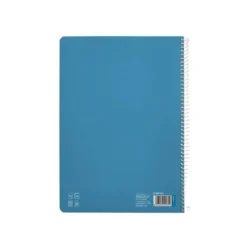 CUADERNO ESPIRAL LIDERPAPEL DI N A4 PAUTAGUIA TAPA DURA 80H 90 GR CUADRO PAUTADO 3MM COLOR AZUL