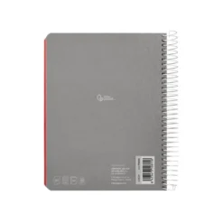 CUADERNO ESPIRAL LIDERPAPEL A5 MICRO WITTY TAPA DURA 120H 90GR HORIZONTAL 8MM 5 BANDAS 6 TALADROS COLORES SURTIDOS