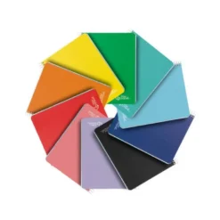 CUADERNO ESPIRAL LIDERPAPEL A5 MICRO WITTY TAPA DURA 120H 90GR HORIZONTAL 8MM 5 BANDAS 6 TALADROS COLORES SURTIDOS