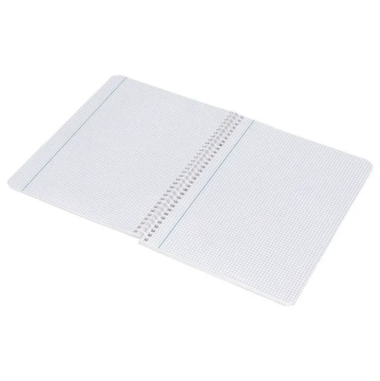 CUADERNO ESPIRAL LIDERPAPEL DIN A5 WITTY TAPA DURA 80H 90GR CUADRO 3MM CON MARGEN COLORES SURTIDOS