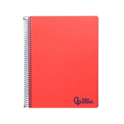 CUADERNO ESPIRAL LIDERPAPEL A4 MICRO WONDER TAPA PLASTICO 120H 90 GR HORIZONTAL 5 BANDAS 4 TALADROS COLORES