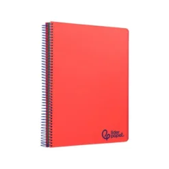 CUADERNO ESPIRAL LIDERPAPEL A4 MICRO WONDER TAPA PLASTICO 120H 90 GR HORIZONTAL 5 BANDAS 4 TALADROS COLORES