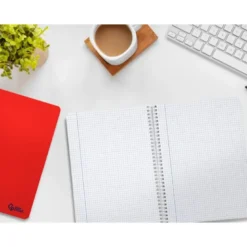 CUADERNO ESPIRAL LIDERPAPEL DIN A5 SMART TAPA BLANDA 40H 75GR CUADRO 4MM CON MARGEN COLORES SURTIDOS