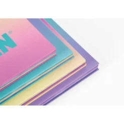 CUADERNO ESPIRAL MILAN COLECCION SUNSET DIN A4 TAPA DURA 90 HOJAS 95 GR CUADRICULA 5 MM AMARILLO