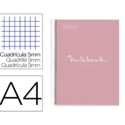 CUADERNO ESPIRAL MIQUELRIUS NOTEBOOK 1 EMOTIONS TAPA FORRADA DIN A4 MICROPERFORADO 80 HOJAS 90G/M2 CUADRO 5 MM
