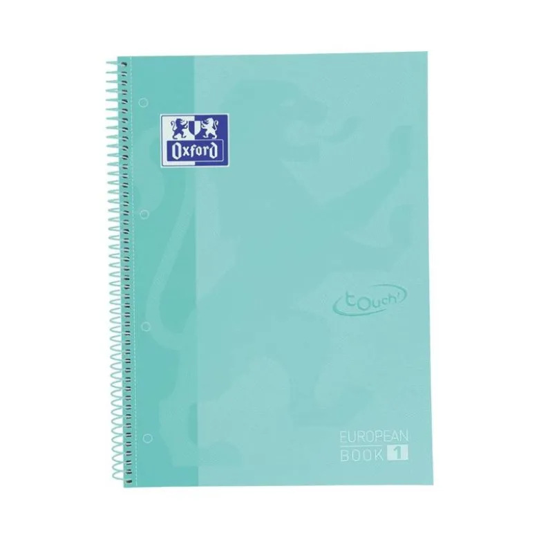 CUADERNO ESPIRAL OXFORD EBOOK 1 SCHOOL TOUCH TE DIN A4+ COLOR MENTA 80 HOJAS