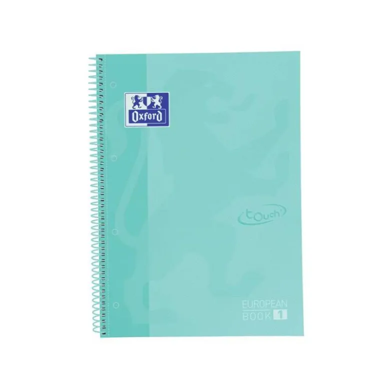 CUADERNO ESPIRAL OXFORD EBOOK 1 SCHOOL TOUCH TE DIN A4+ COLOR MENTA 80 HOJAS
