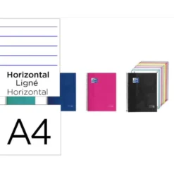 CUADERNO ESPIRAL OXFORD EUROPEANBOOK 10 TAPA EXTRADURA DIN A4 200 HOJAS HORIZONTAL