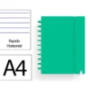 CUADERNO INGENIOX FOAM A4 80H RAYADO HORIZONTAL VERDE