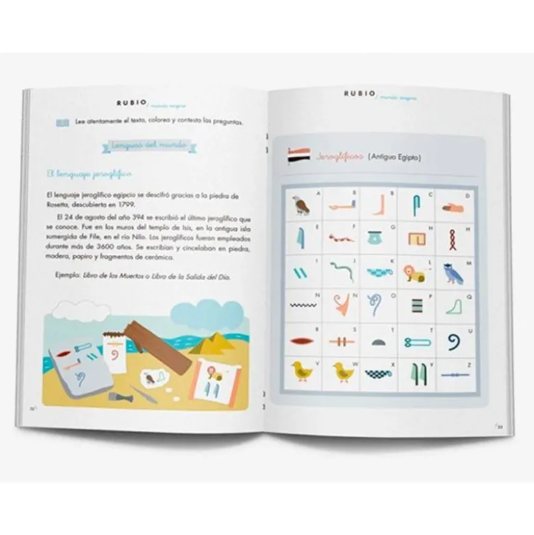 CUADERNO RUBIO COMPETENCIA LECTORA 3 MUNDO VIAJERO