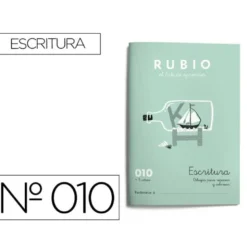 Cuaderno Rubio Escritura nº 010 Dibujos para seguir y colorear