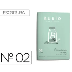 Cuaderno Rubio Escritura nº 2 Escritura con minúsculas, dibujos, números, grecas e iniciación a las mayúsculas