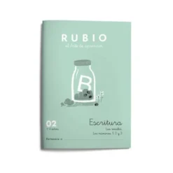 Cuaderno Rubio Escritura nº 2 Escritura con minúsculas, dibujos, números, grecas e iniciación a las mayúsculas