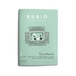 Cuaderno Rubio Escritura nº 1 Escritura con minúsculas, dibujos, números, grecas e iniciación a las mayúsculas