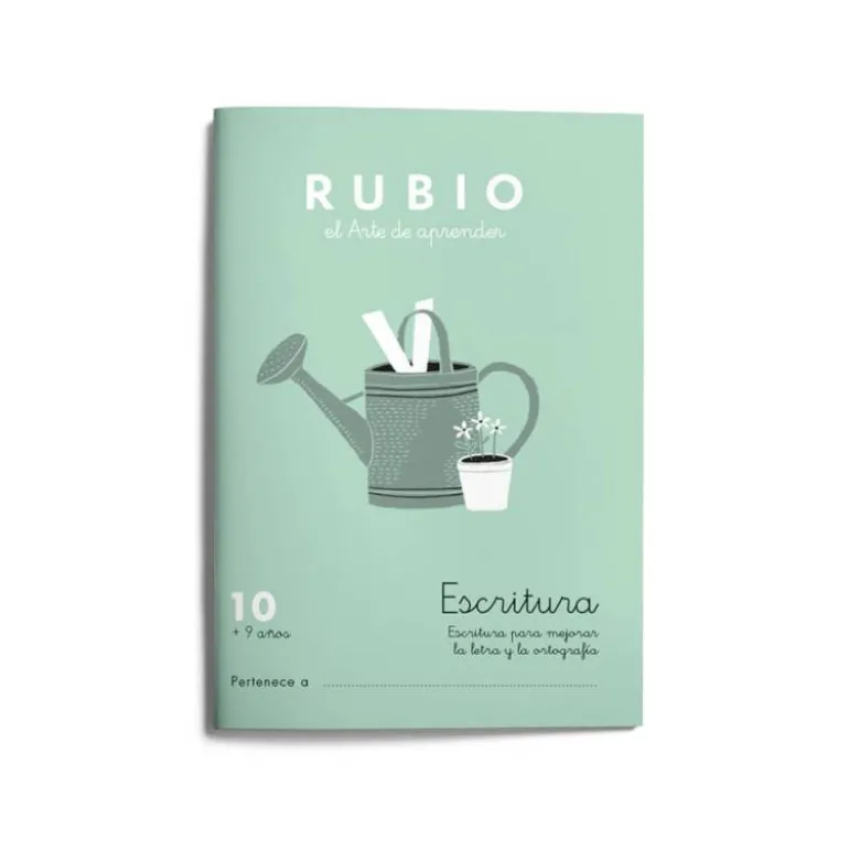 Cuaderno Rubio Escritura nº 10 Escritura para mejorar la letra y la ortografía con letra continua