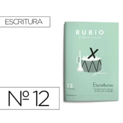 Cuaderno Rubio Escritura nº 12 Escritura para mejorar la letra y la ortografía con letra continua
