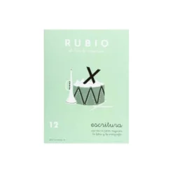 Cuaderno Rubio Escritura nº 12 Escritura para mejorar la letra y la ortografía con letra continua