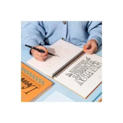 CUADERNO RUBIO LETTERING CALIGRAFIA PRACTICA CURIOOS PASO A PASO ENCUADERNACION ESPIRAL TAPA DURA 212 PAGINAS