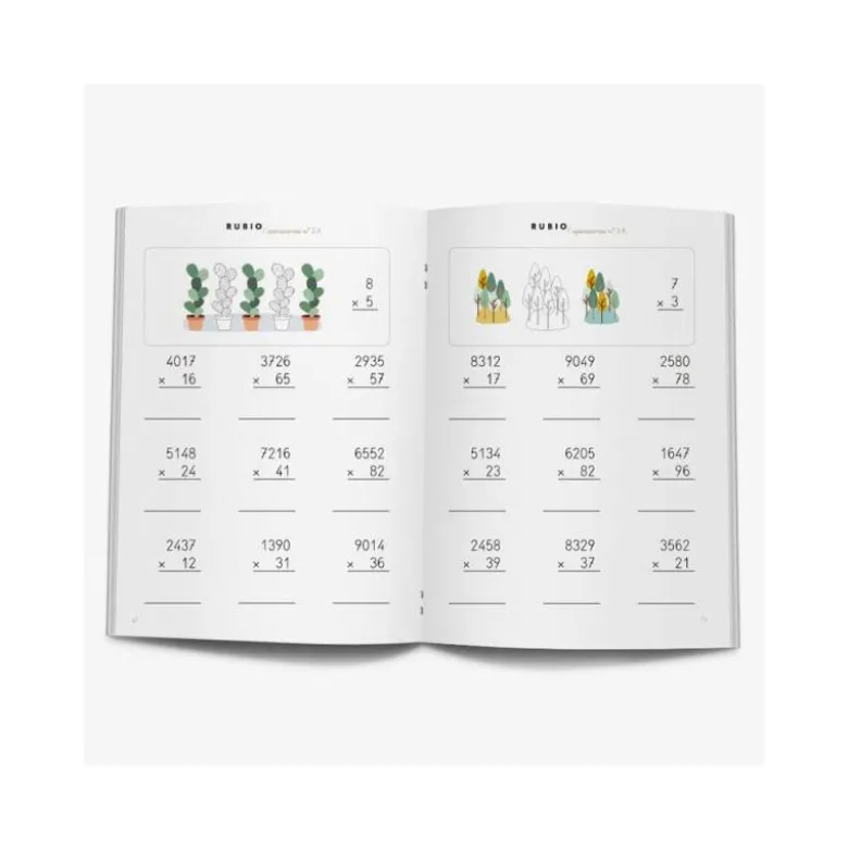 Cuaderno Rubio Operaciones nº 3 A Multiplicar por varias cifras