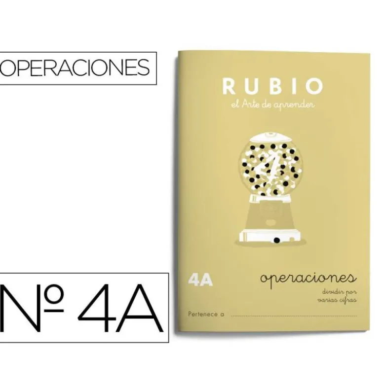 Cuaderno Rubio Operaciones nº 4 A Dividir por varias cifras