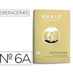 Cuaderno Rubio Operaciones nº 6 A Sumar, restar, multiplicar y dividir con decimales mayor dificultad