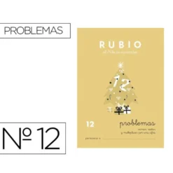Cuaderno Rubio Problemas nº 12 Sumar, restar y multiplicar por una cifra