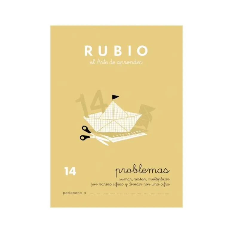 Cuaderno Rubio Problemas nº 14 Sumar, restar, multiplicar por varias cifras y dividir por una cifra
