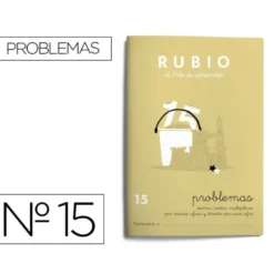 Cuaderno Rubio Problemas nº 15 Sumar, restar, multiplicar por varias cifras y dividir por una cifra