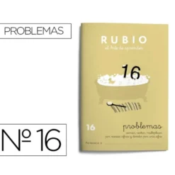 Cuaderno Rubio Problemas nº 16 Sumar, restar, multiplicar por varias cifras y dividir por una cifra