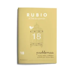 Cuaderno Rubio Problemas nº 18 Sumar, restar, multiplicar y dividir por varias cifras