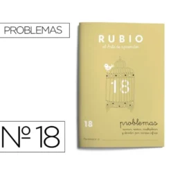 Cuaderno Rubio Problemas nº 18 Sumar, restar, multiplicar y dividir por varias cifras