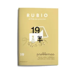 Cuaderno Rubio Problemas nº 19 Sumar, restar, multiplicar y dividir por varias cifras