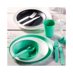 CUBIERTO POLIPROPILENO ARCHIVO 2000 LIBRE BPA PACK 1 CUCHARA + 1 TENEDOR + 1 CUCHILLO 18,5 CM COLOR BLANCO