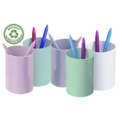 CUBILETE PORTALAPICES ARCHIVO 2000 ECOGREEN 100% RECICLADO COLOR BLANCO PASTEL
