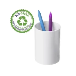 CUBILETE PORTALAPICES ARCHIVO 2000 ECOGREEN 100% RECICLADO COLOR BLANCO PASTEL